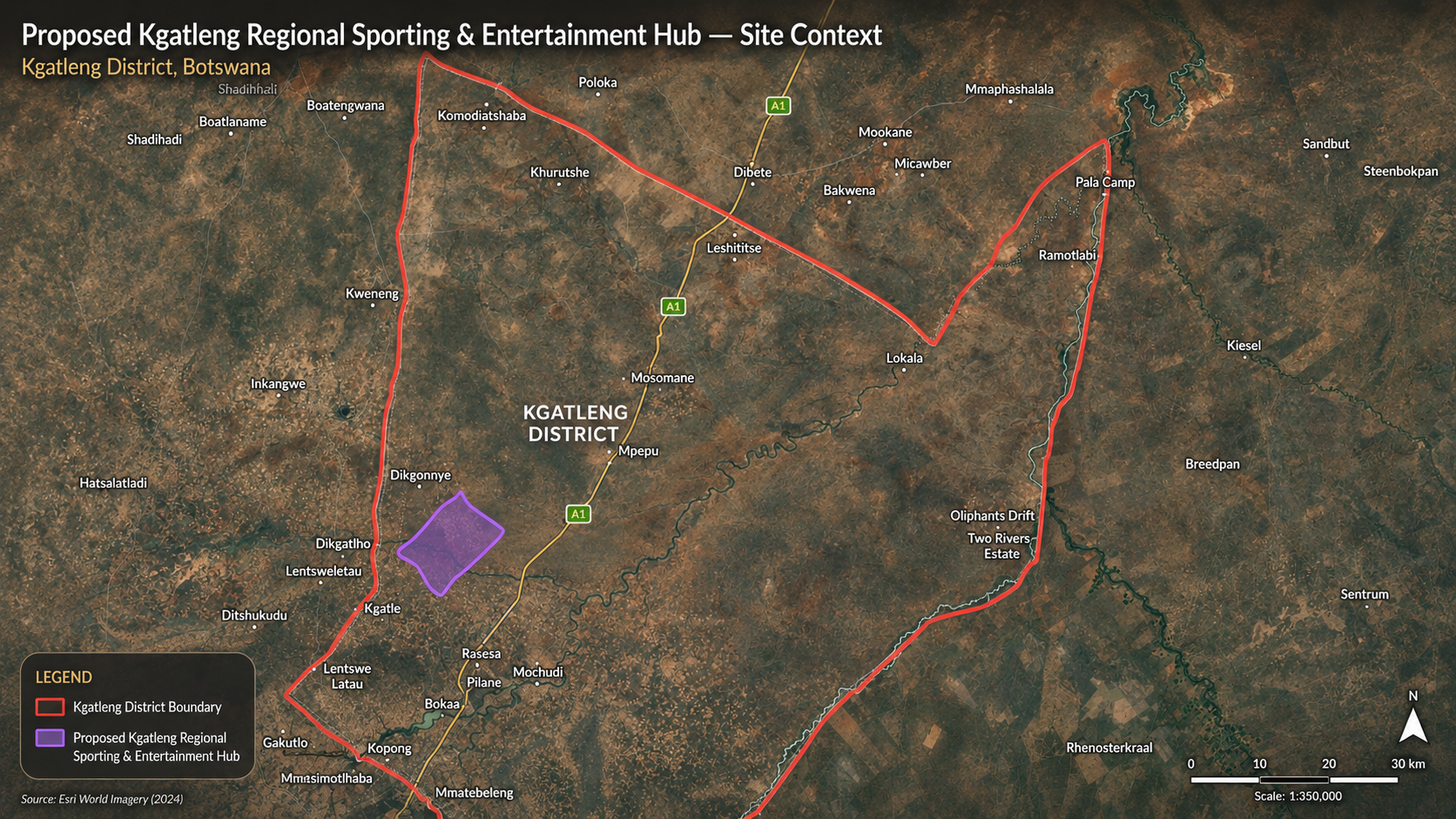 Kgatleng district site context